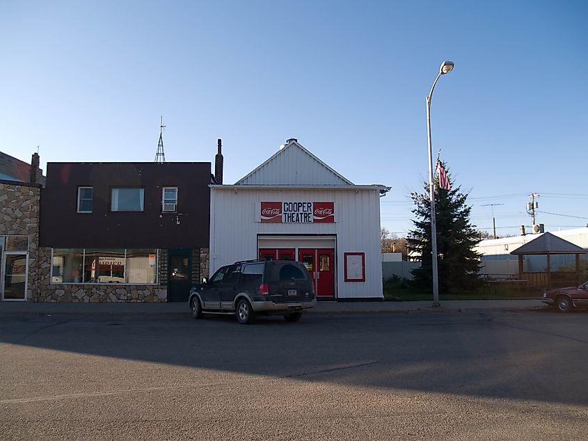 Street view in Cooperstown, North Dakota.