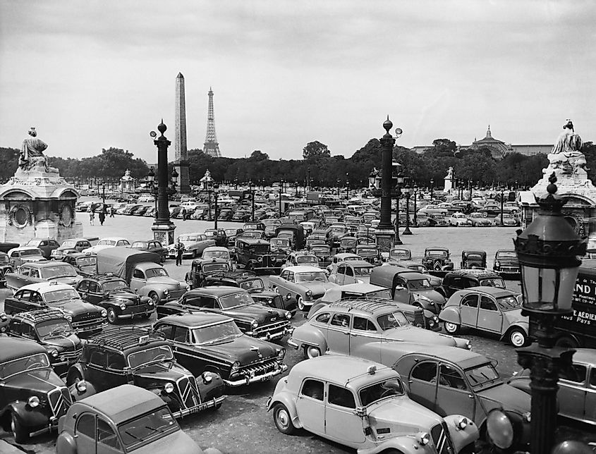 Paris traffic jam