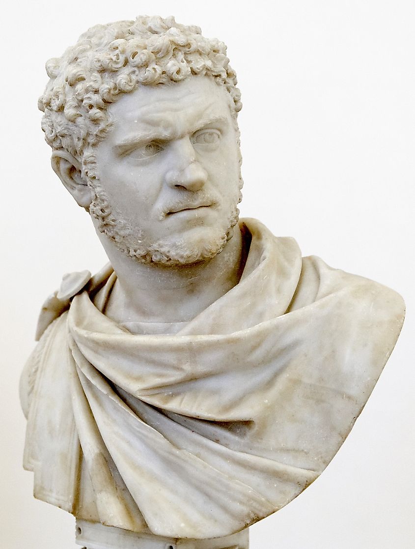 Caracalla marble bust, 212 AD
