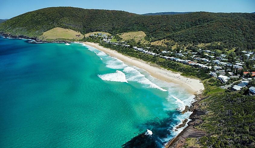 Blueys Beach, NSW, Australia. Viewed from the North.
