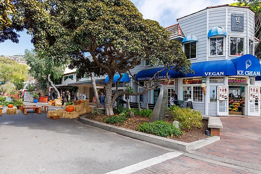 Downtown Laguna Beach, California