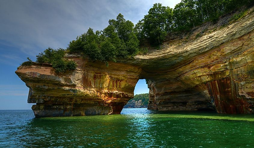 Pictured Rocks in Munising, Michigan