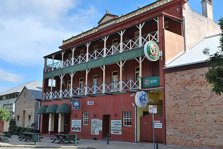 Criterion Hotel at Maryborough, Queensland.