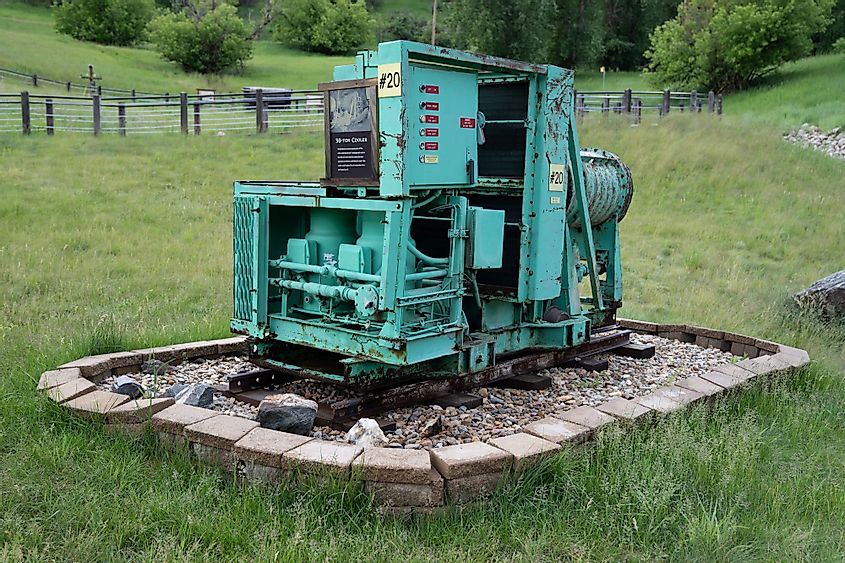 A cooling equipment at Gold Run Park in Black Hills, Lead, South Dakota
