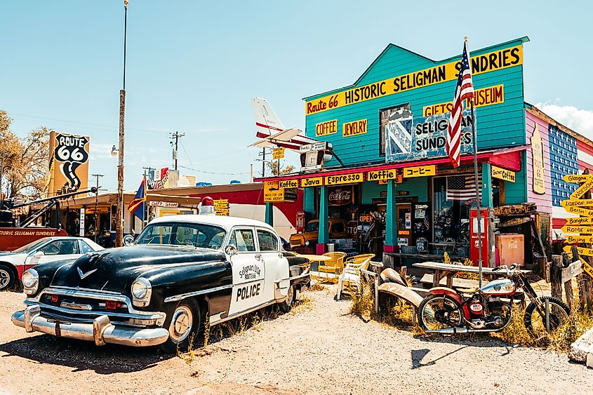 Famous Seligman, Arizona on route 66