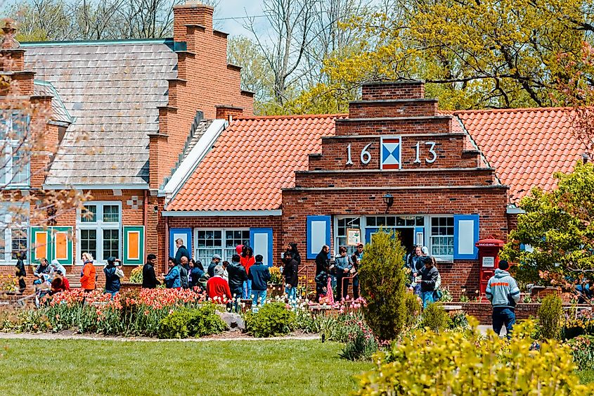 Tourists in Holland, Michigan