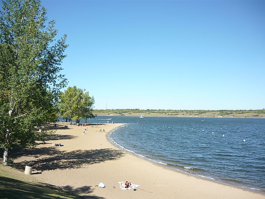 Regina Beach Recreation Site along Last Mountain Lake. 