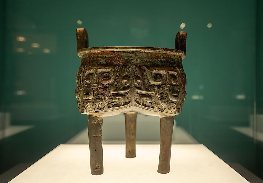 A Chinese bronze from the late Shang Dynasty.