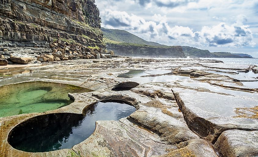 Figure 8 pools in Royal national park near Lilyvale, Australia