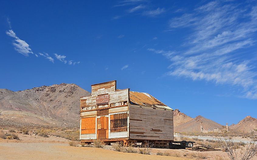 Rhyolite Mercantile in Rhyolite, Nevada.