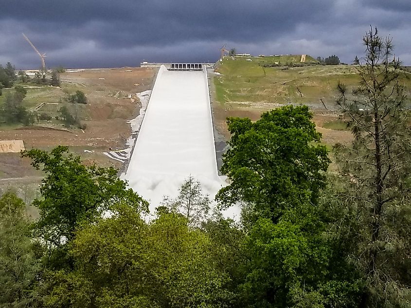 The Oroville Spillway