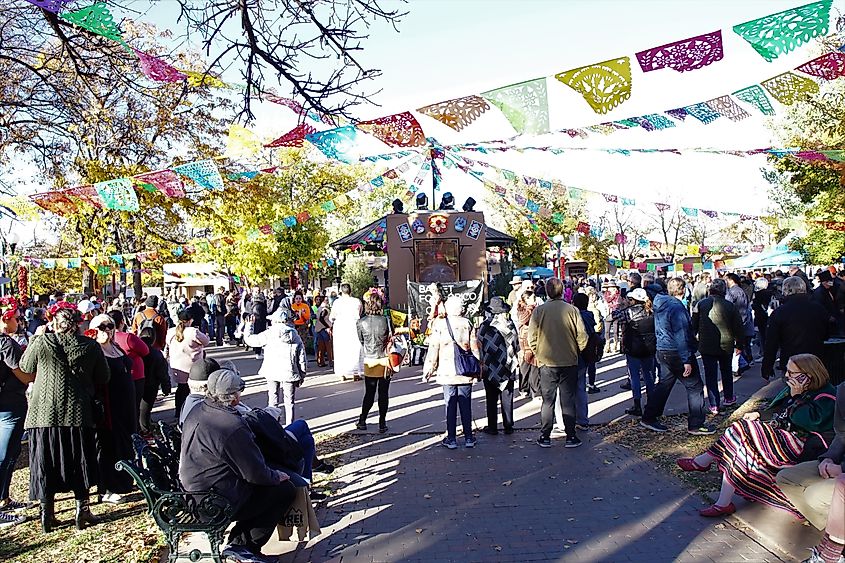 New Mexico's communities are full of rich culture, like the Day of the Dead celebration pictured here.