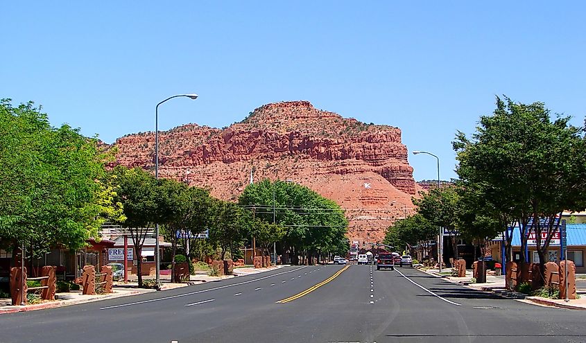 U.S. Route 89 through Kanab, Utah