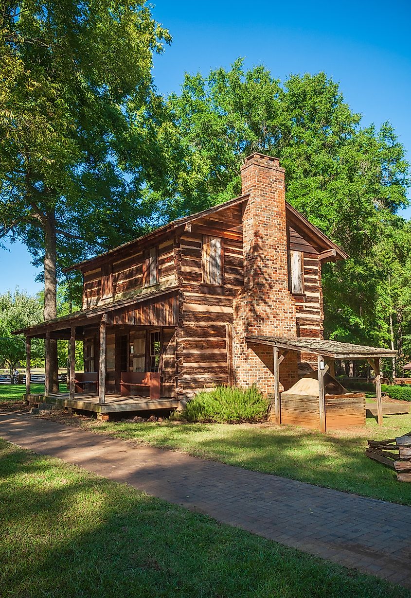 Ninety Six National Historic Site, Old Ninety Six and Star Fort in South Carolina, USA.