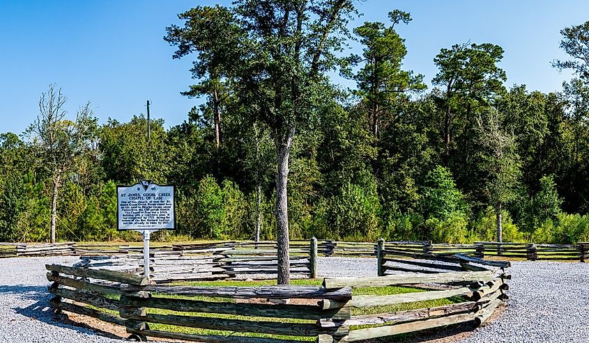 Exterior of St. James Goose Creek Chapel of Ease Historical Site