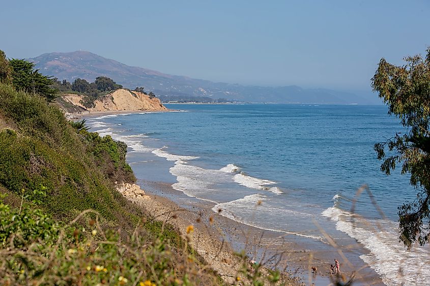 Beach photo of Summerland beach near Santa Barbara, California.