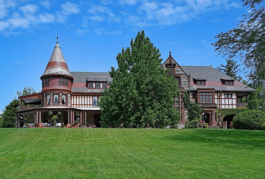 The historic Sonnenberg Mansion in Canandaigua, New York.