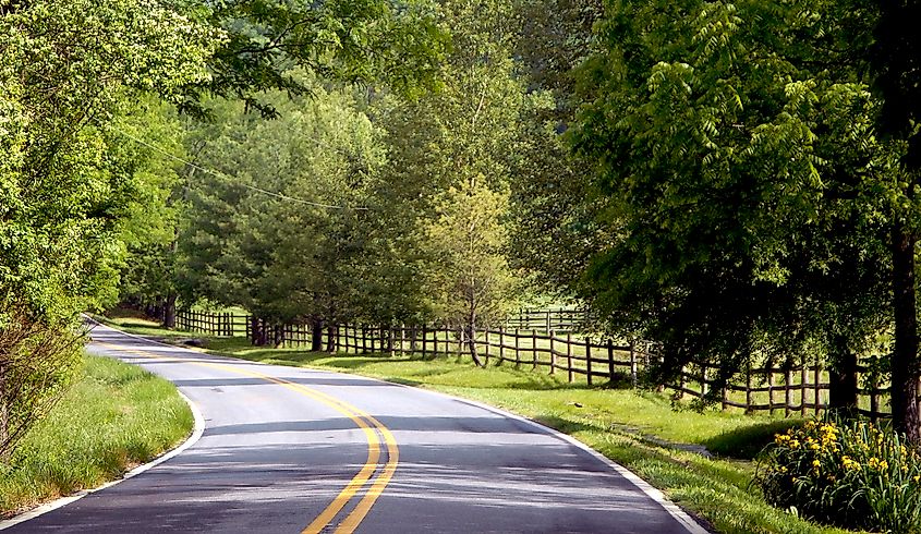 Virginia Route 231 in Albemarle County. 