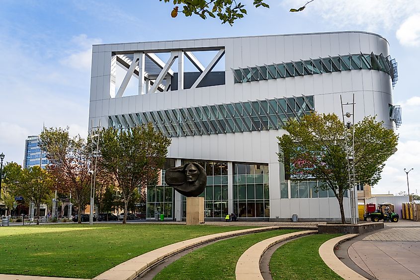 Editorial Photo Credit: Steve Heap via Shutterstock. Baton Rouge, LA - 27 October 2023: Famous River Center Branch Library in the state capital of Louisiana