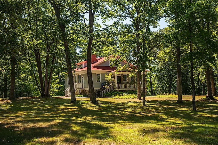 Charles A. Lindbergh Boyhood Home in Little Falls, Minnesota.