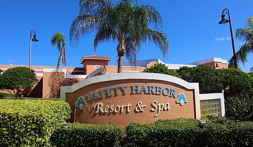 Quaint community of Safety Harbor consisting of a famous resort