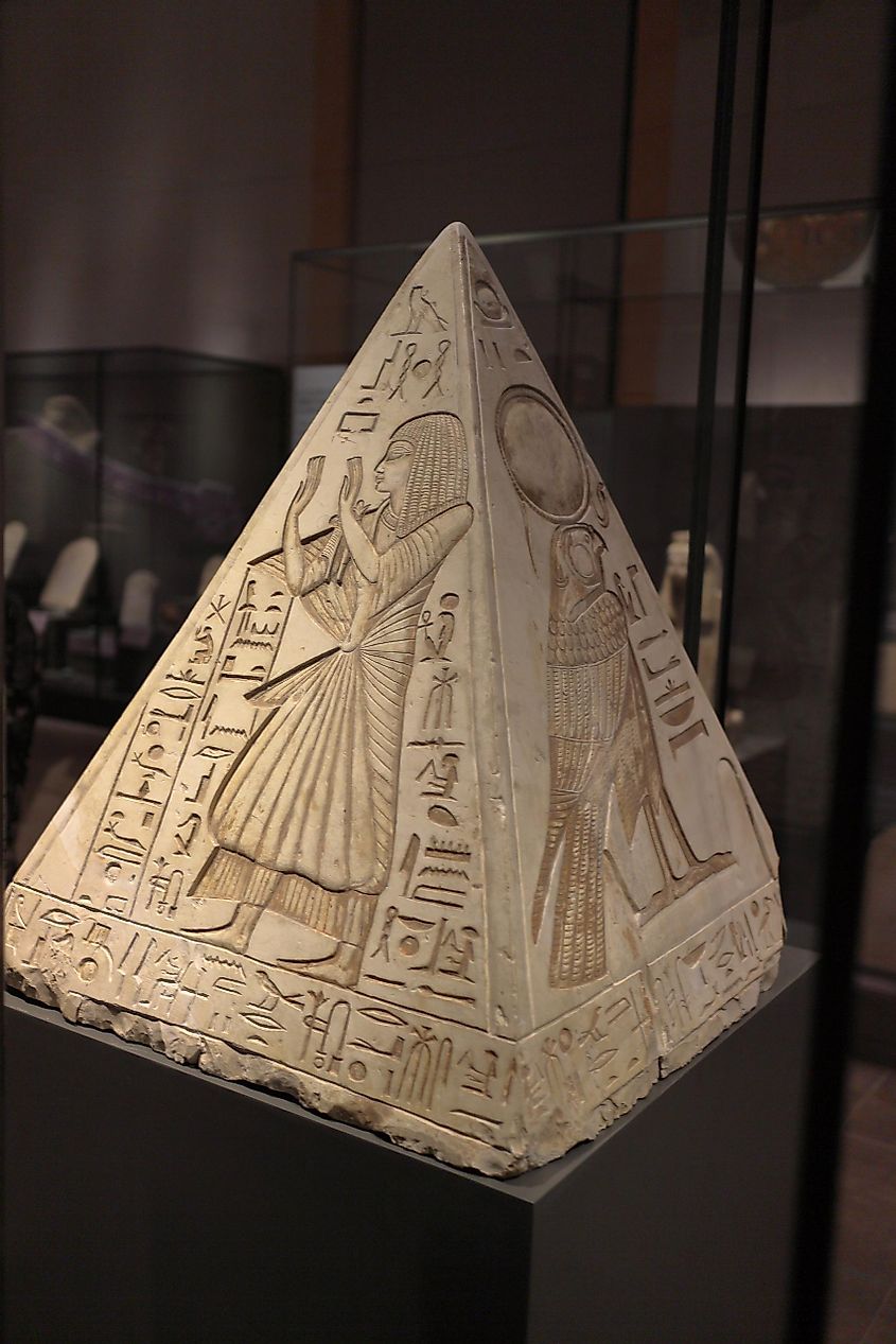 A pyramidion in a museum in Turin, Italy. Image by Nyo09 via Shutterstock