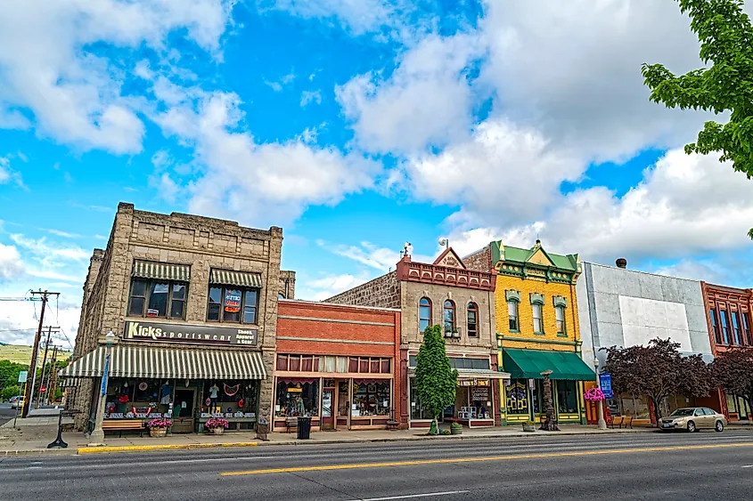 Main Street in Baker City, Oregon.