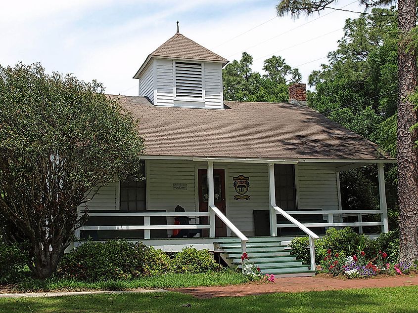 The Magnolia Springs Community Hall in Magnolia Springs, Alabam