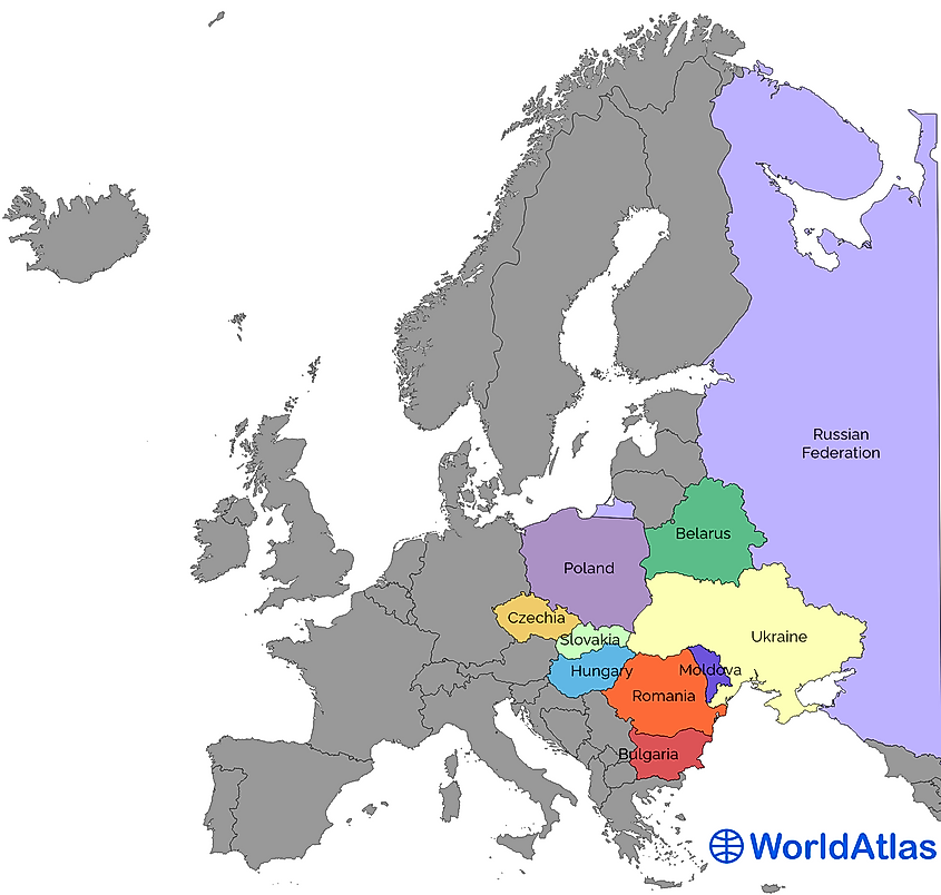 Different Regions Of Europe