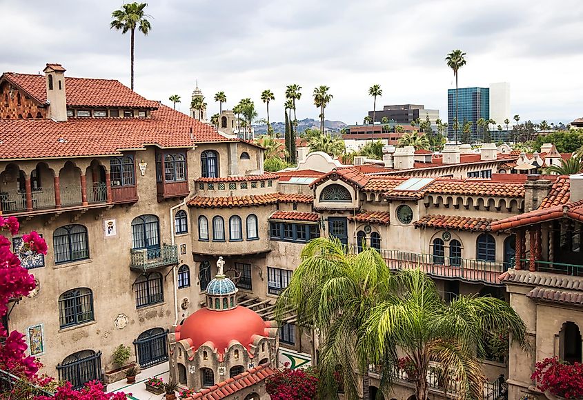 Mission Inn Hotel in Riverside, California, via PradaBrown / Shutterstock.com