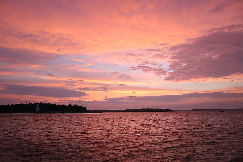 Lake Huron at Tobermory, Ontario.