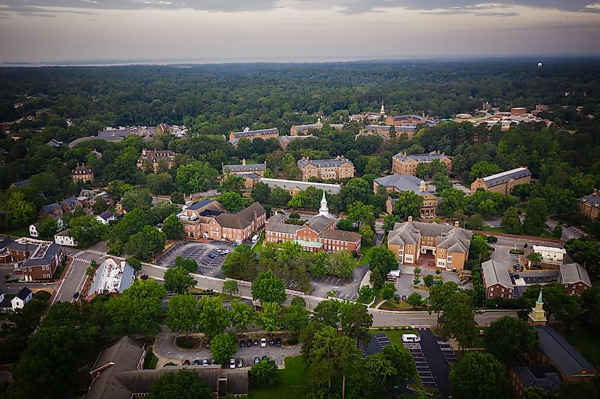 Aerial Photography of Williamsburg Virginia