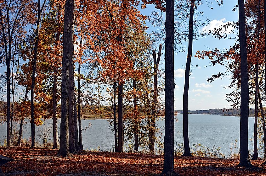 Mississinewa Lake, north central Indiana