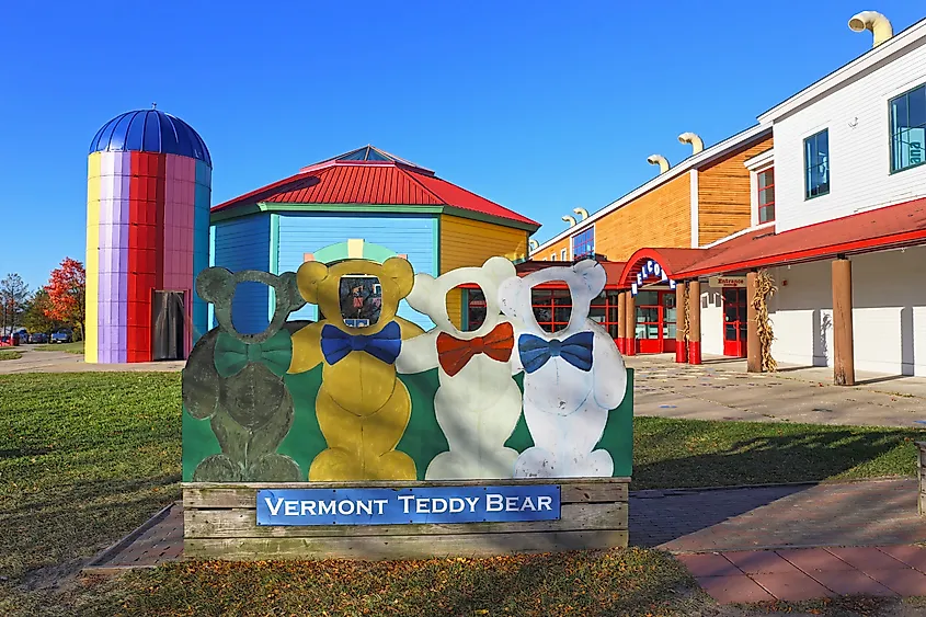 Vermont Teddy Bear Factory in Shelburne.