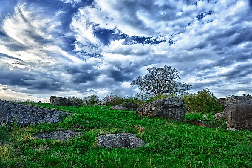 The Gettysburg Civil War monument, Gettysburg, PA.