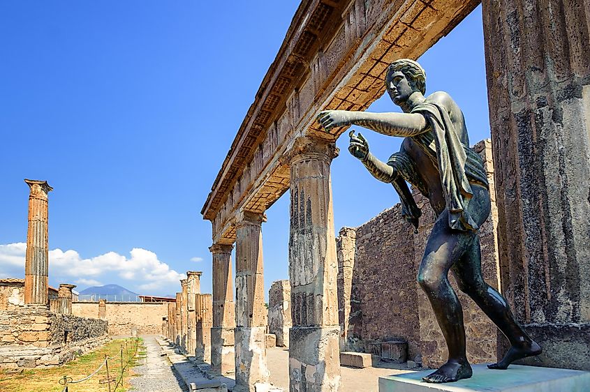 Ruins of a temple in Pompeii