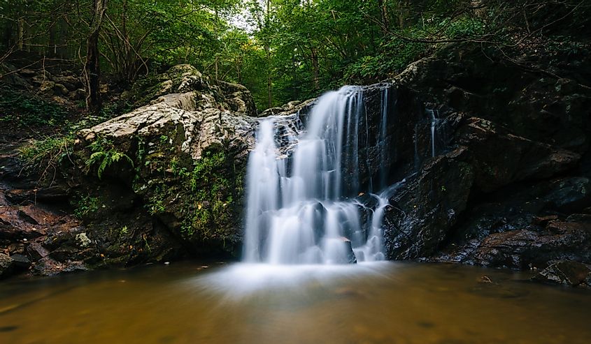 Cascade Falls, at Patapsco Valley State Park, in Maryland.