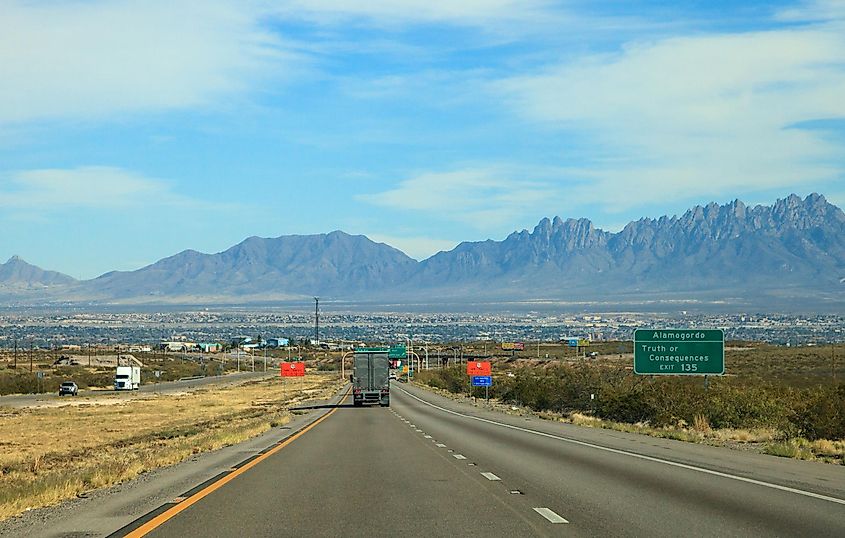 Peloncillo Mountains near Truth or Consequences New Mexico along highway 10 east