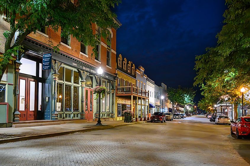 Ancient victorian style store fronts in Missouri. Editorial credit: Kirk Fisher / Shutterstock.com