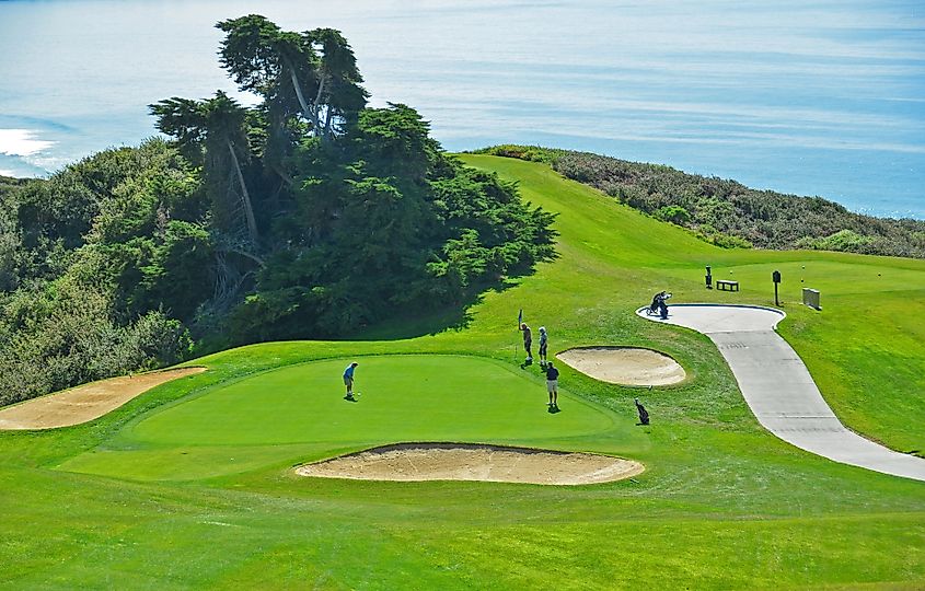 Torrey Pines Golf Links (North Course), San Diego, California.