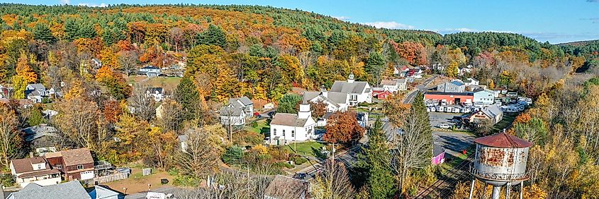 Aerial view of Erving, Massachusetts, via https://www.erving-ma.gov