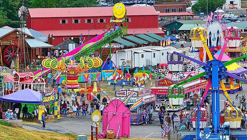 A local fair in Cumming, Georgia.