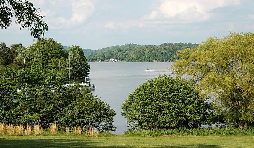 Claytor Lake, Blacksburg, Virginia view. 