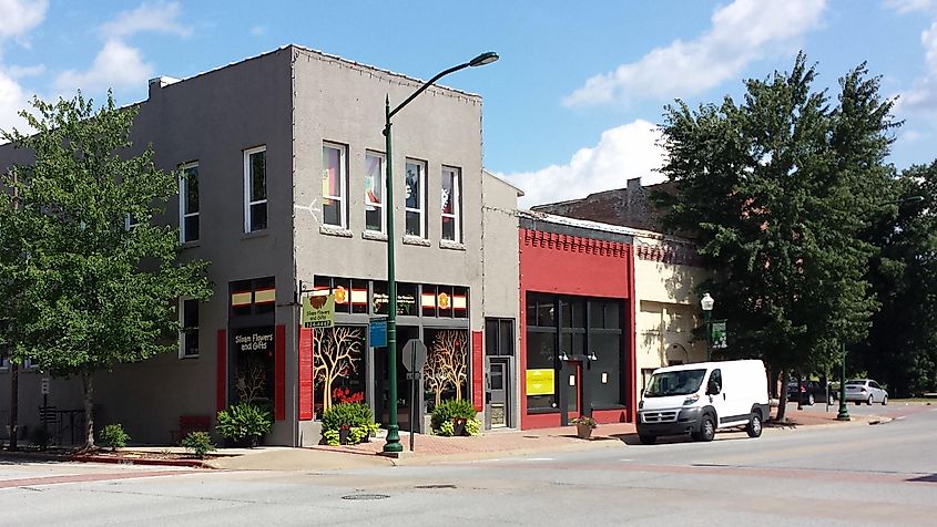 Downtown Siloam Springs. Editorial Credit: Picasa Via Wikimedia.