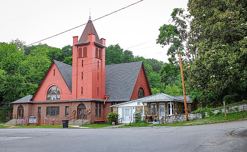 A historic chruch in Erin, Tennessee.