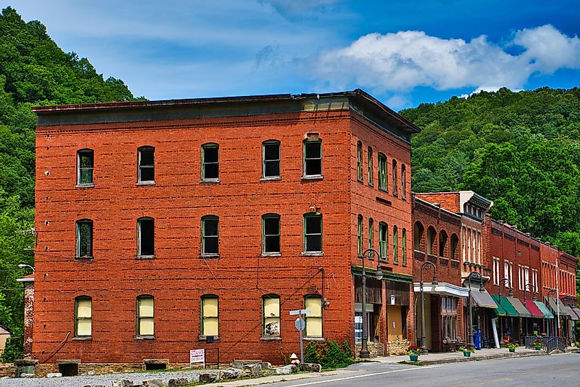 A scene from downtown Bramwell, West Virginia