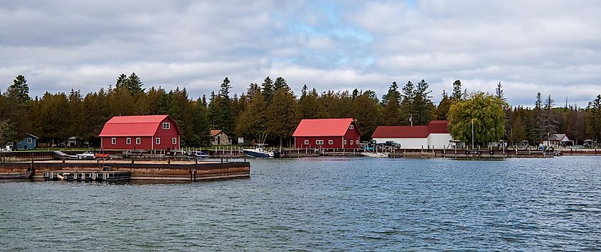 Jackson Harbor on Washington Island, Door County, Wisconsin.