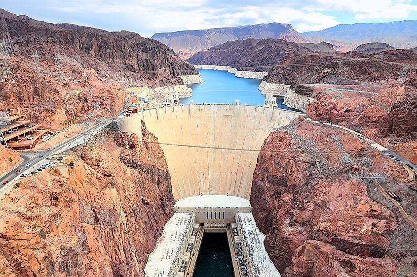 The Hoover Dam, arguably the most famous dam in the world