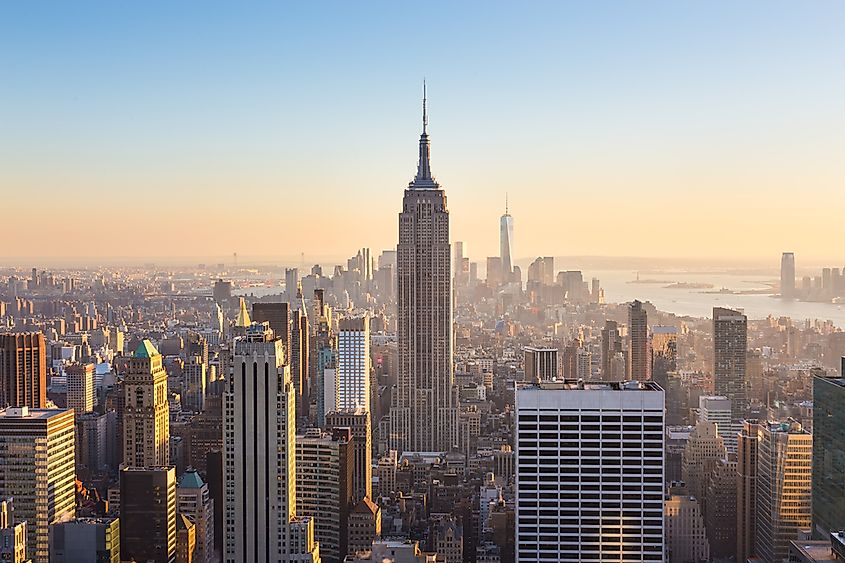 The Empire State Building in Manhattan, New York