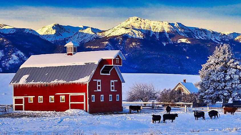 Joseph, Oregon, and the Wallowa Mountains.